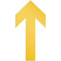 Floor marking shape Arrow Durable, removable, yellow, pack of 10 pieces