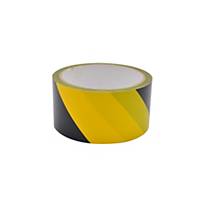 Opp Barrier Tape Black / Yellow 48mm x 30m
