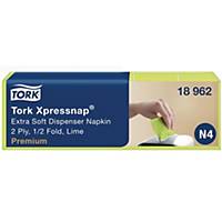 Tork® Xpressnap® Extra Soft annostelijaliina N4 lime 18962, 1 kpl=1000 liinaa