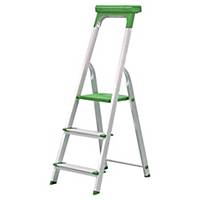 Safety ladder BES530173, 3 steps, aluminium