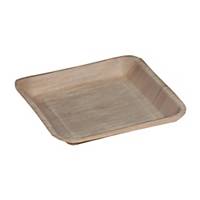 Plate Naturesse square 24x24cm, palm leaf, pack of 25 pieces
