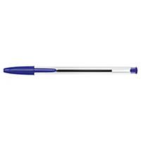 Bic® Cristal ballpoint pen, capped, medium tip, blue, per piece