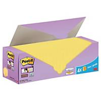 Post-it Super Sticky Notes Canary Yellow Cabinet 76 mm x 76 mm Pack of 24 Pads
