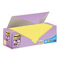 Post-it Super Sticky Notes Canary Yellow Cabinet 76 mm x 76 mm Pack of 24 Pads