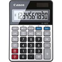 Calculatrice de table Canon LS-102TC, 10 chiffres, grise