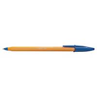 Bic® Orange ballpoint pen, capped, fine point, blue, per piece