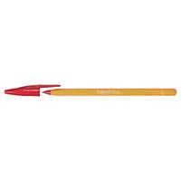 BIC Orange Original Fine Ballpoint Pens Fine Point (0.8 mm) - Red, Box of 20