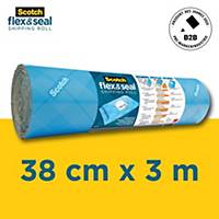 Scotch® Flex & Seal Shipping Roll, Breite 38.1cm, Rolle à 3.05m