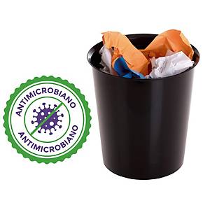 Caixote do lixo antimicrobiano Archivo 2000 - plástico - 16 L - preto