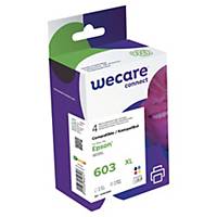 Wecare komp. inkoustová kazeta Epson 603XL (C13T03A64010), č/c/m/ž