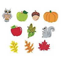 Eva stickers met diverse herfstmotieven, 300 stuks