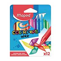 Kredki świecowe MAPED Color Peps, 12 sztuk