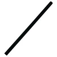 PK25 INDIVID WRAPPED PAPER STRAWS BLK