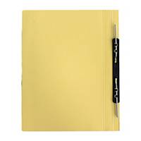 Lion File Manila Folder with Double Hook Spring 410 GSM F4 Yellow