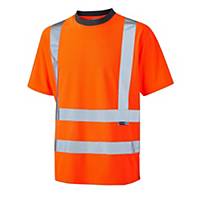 Leo Braunton EN ISO 20471 Class 2 Coolviz T-Shirt (Ecoviz)  Orange Small