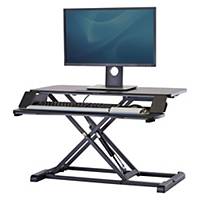 Fellowes Corsivo Sit Stand Workstation - Height Adjustable - Black
