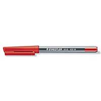 Staedtler Stick 430 Ball Point Red Pens 0.7mm Line Width - Box of 10