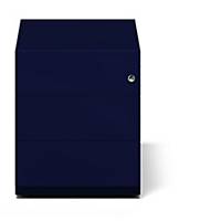 Rollcontainer Bisley Note, 3 univ. drawers, central lock, blue