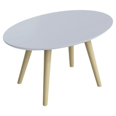 Beistelltisch Paperflow Scandi, H35 x B65 x T40cm, Tischplatte weiss