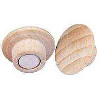 Magnet Legamaster Wooden, Ø 25mm, made of beech wood, pack of 5 pieces