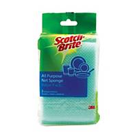 3M Scotch-Brite All Purpose Cleaning Net Sponge - Pack of 3