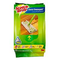 3M Scotch-Brite Easy Sweeper Wet Wipes Refill 20SHT