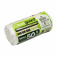Cleanguard OXO Biodegrable Garbage Bag Small White - Roll of 50