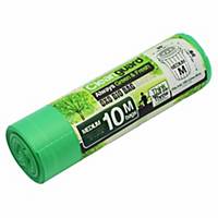 Cleanguard OXO Biodegrable Garbage Bag Medium Green - Roll of 10
