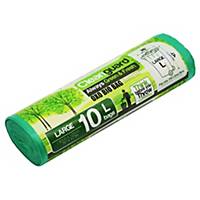 Cleanguard OXO Biodegrable Garbage Bag Large Green - Roll of 10