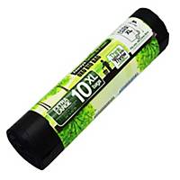 Cleanguard OXO Biodegrable Garbage Bag Extra Large Black - Roll of 10