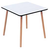 Jídelní stůl Paperflow Palomba, čtvercový, 80 x 80 cm, bílý