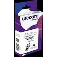 WeCare Compatible TZE241 Label Tape Cassette for Brother Labelling Machines