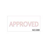XSTAMPERVX No.1008 Self Inking Stamp   Approved   English Language - Red