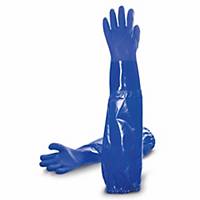 Par de guantes PVC Tomás Bodero 666 Long -azul- talla 8