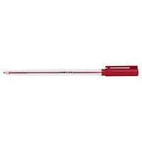 Micron Kugelschreiber Pen Einweg Kappe Strichstärke 0.7mm rot