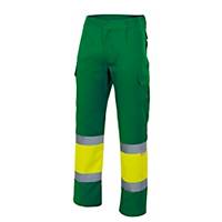 Calças bicolores de alta visibilidade Velilla 157 - verde/amarelo - tamanho M