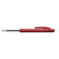Bic® M10, retractable ballpoint pen, medium tip, red, per piece