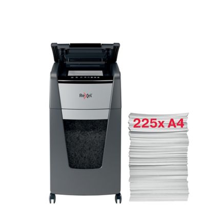 Rexel Optimum AutoFeed+ 225X Automatic Cross Cut Paper Shredder