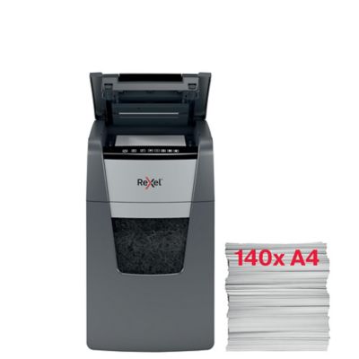 Rexel Shredder 140X AutoFeed Optimum Cross Cut 44L Bin - Lyreco Exclusive