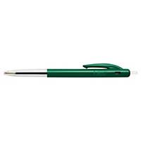 Bic® M10, retractable ballpoint pen, medium tip, green, per piece