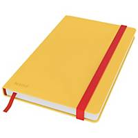 Zápisník Leitz Cosy s tvrdými hebkými doskami, A5, linajkový, teplý žltý