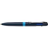 Štvorfarebné guľôčkové pero Schneider Take 4, modré