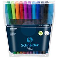 Guľôčkové jednorazové gelové pero Schneider Vizz M, 10 ks/bal