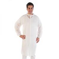 Visitor coat with zip Hygostar 274009, PE, size XL, white