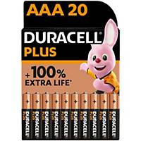 Duracell Plus 100  AAA, per 20