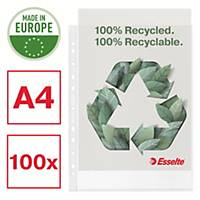 Esselte Recycled A4 Punched Pockets  - Pack of 100