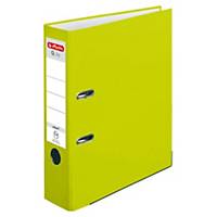Herlitz Q.file Standardordner, halbplastisch, Rückenbreite 8 cm, neon grün