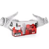 CXS Bert Disposable Latex Gloves, Size 8, 100 Pieces