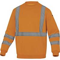 Deltaplus Astral Hi-Vis Sweatshirt, Size L, Orange
