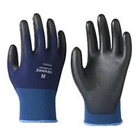 TOWA 859 PU Palm Coated On Navy Nylon Gloves M